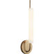 Wick 5.13 inch Vintage Brass Wall Sconce Wall Light