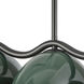 Atlas 7 Light 42.38 inch Black/Pine Green Linear Pendant Ceiling Light in Black and Pine Green