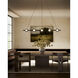 Elixir Linear Pendant Ceiling Light in Black