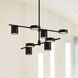 Jayden LED 40 inch Black Chandelier Ceiling Light