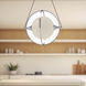 Aries LED 12.13 inch Chrome Pendant Ceiling Light