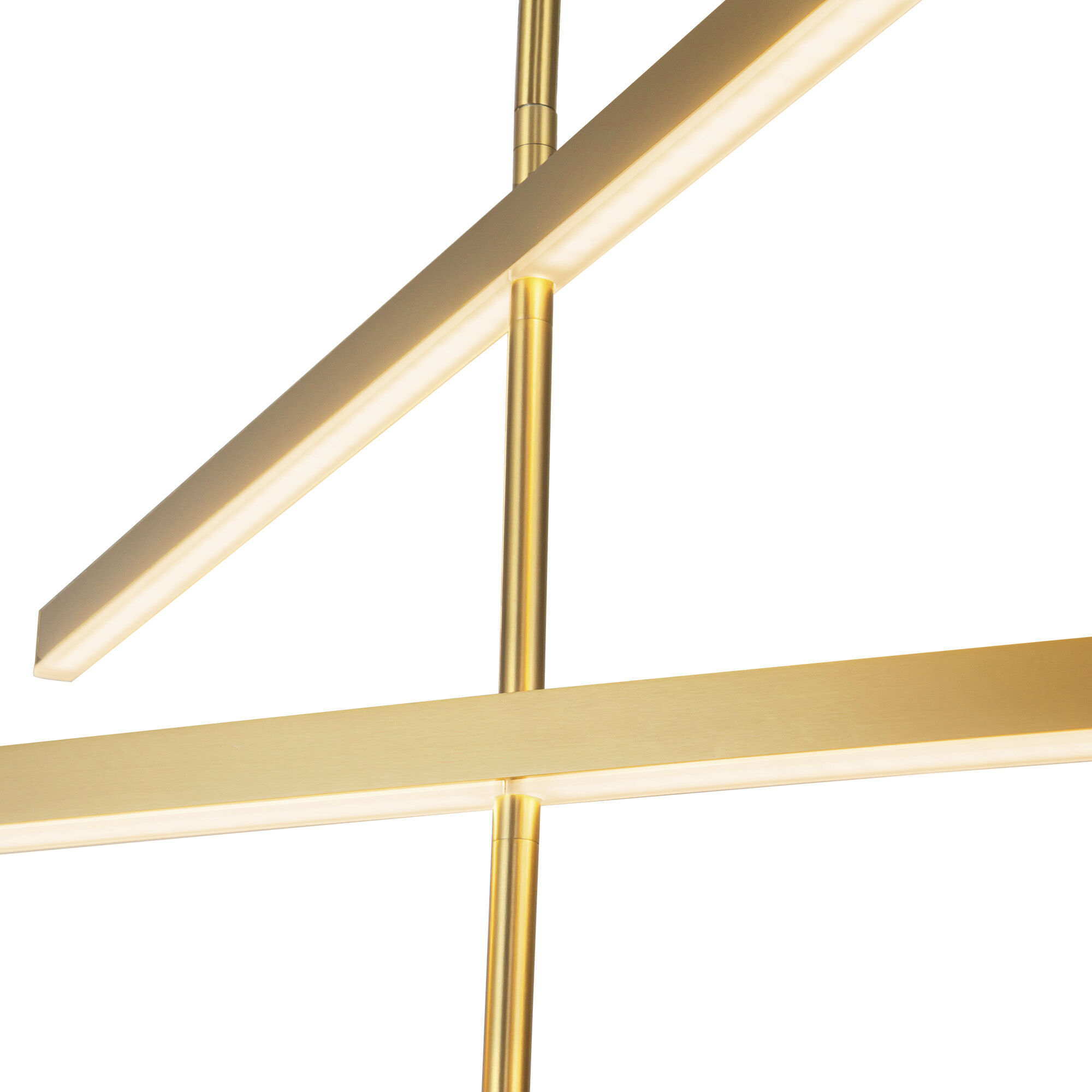 Vega LED 0.75 inch Brushed Gold Chandelier Ceiling Light