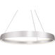 Halo LED 52 inch Brushed Silver Pendant Ceiling Light