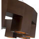 Bosco 34.88 inch Walnut Chandelier Ceiling Light
