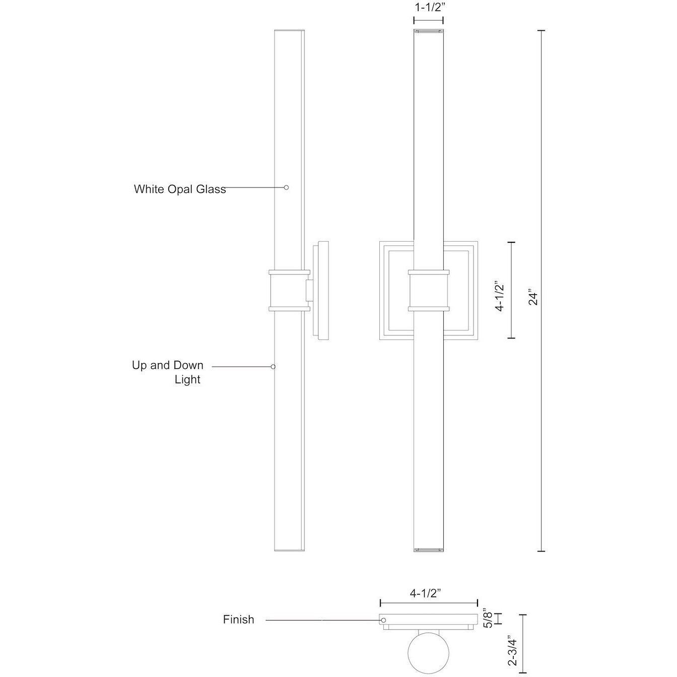 Rona Vanity Light Wall Light in Brushed Nickel