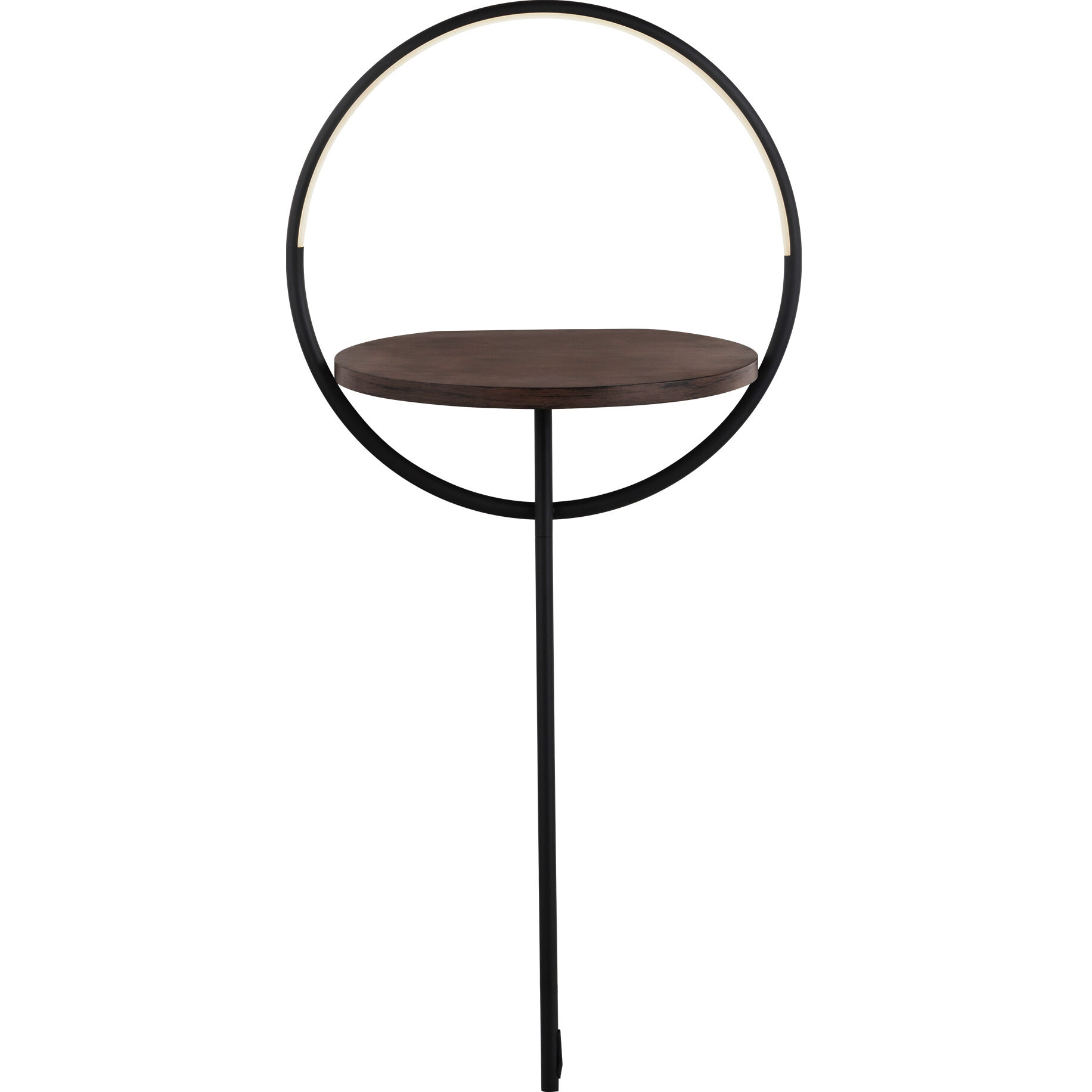 Maya 37.13 inch 14.00 watt Black/Walnut Floor Lamp Portable Light