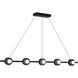 Elixir Linear Pendant Ceiling Light in Black