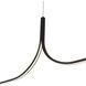 Thread LED 59.13 inch Black Linear Pendant Ceiling Light