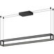 Plaza Linear Pendant Ceiling Light in Black