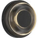 Stephord LED 4.75 inch Black ADA Wall Sconce Wall Light in Clear Glass Shade