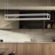 Plaza Linear Pendant Ceiling Light in White