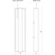 Caspian LED 18 inch Gray Exterior Wall Sconce