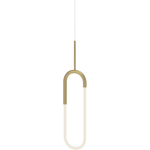 Huron LED 1 inch Brushed Gold Pendant Ceiling Light