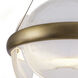 Taurus LED 22.13 inch Vintage Brass Chandelier Ceiling Light