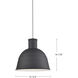 Irving 1 Light 15.75 inch Indigo Blue Pendant Ceiling Light