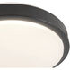 Yanis 11.88 inch Black Flush Mount Ceiling Light