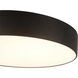 Musa 8.13 inch Black Flush Mount Ceiling Light