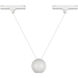 Faria Double 48V DC White Trilo Track Pendant Ceiling Light