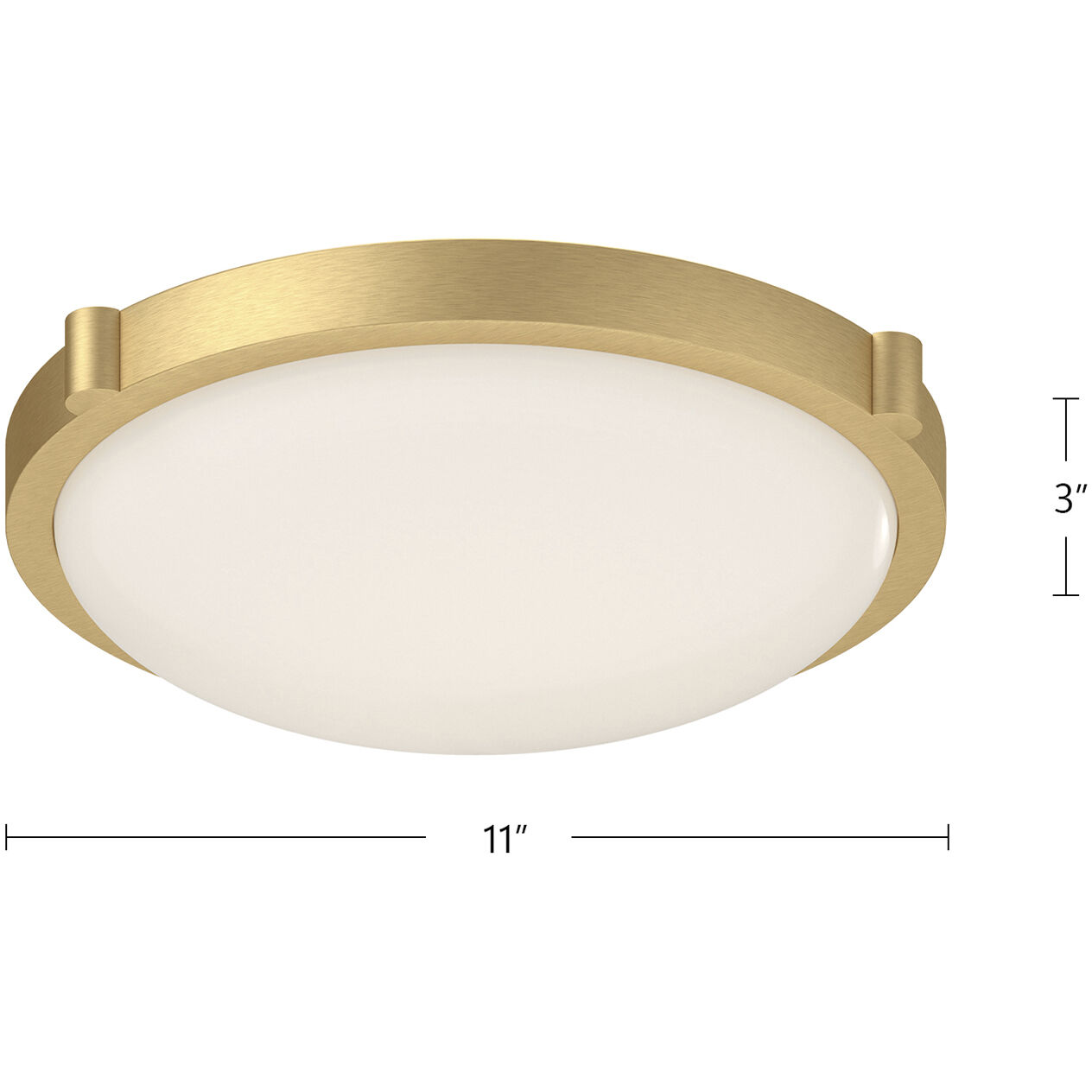 Floyd LED 11 inch Brushed Gold Flush Mount Ceiling Light