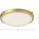 Floyd LED 11 inch Brushed Gold Flush Mount Ceiling Light