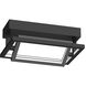 Mondrian LED 8 inch Black Semi-Flush Mount Ceiling Light
