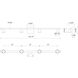 Dune LED 40.25 inch Black Bath Vanity Light Wall Light