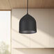 Helena 1 Light 7.88 inch Black and Black Pendant Ceiling Light