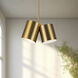 Keiko 2 Light 6 inch Brushed Gold Pendant Ceiling Light