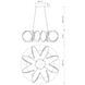 Synergy LED 34.25 inch Black Chandelier Ceiling Light