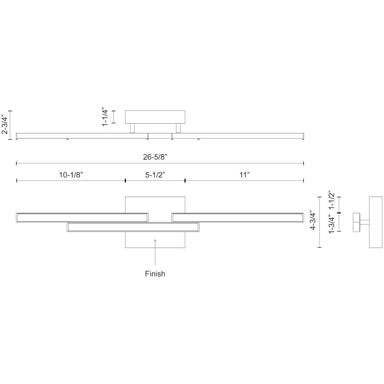 Anello Minor Vanity Light Wall Light in Brushed Nickel