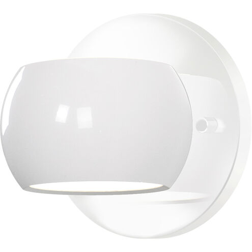 Flux Wall Sconce Wall Light in Gloss White