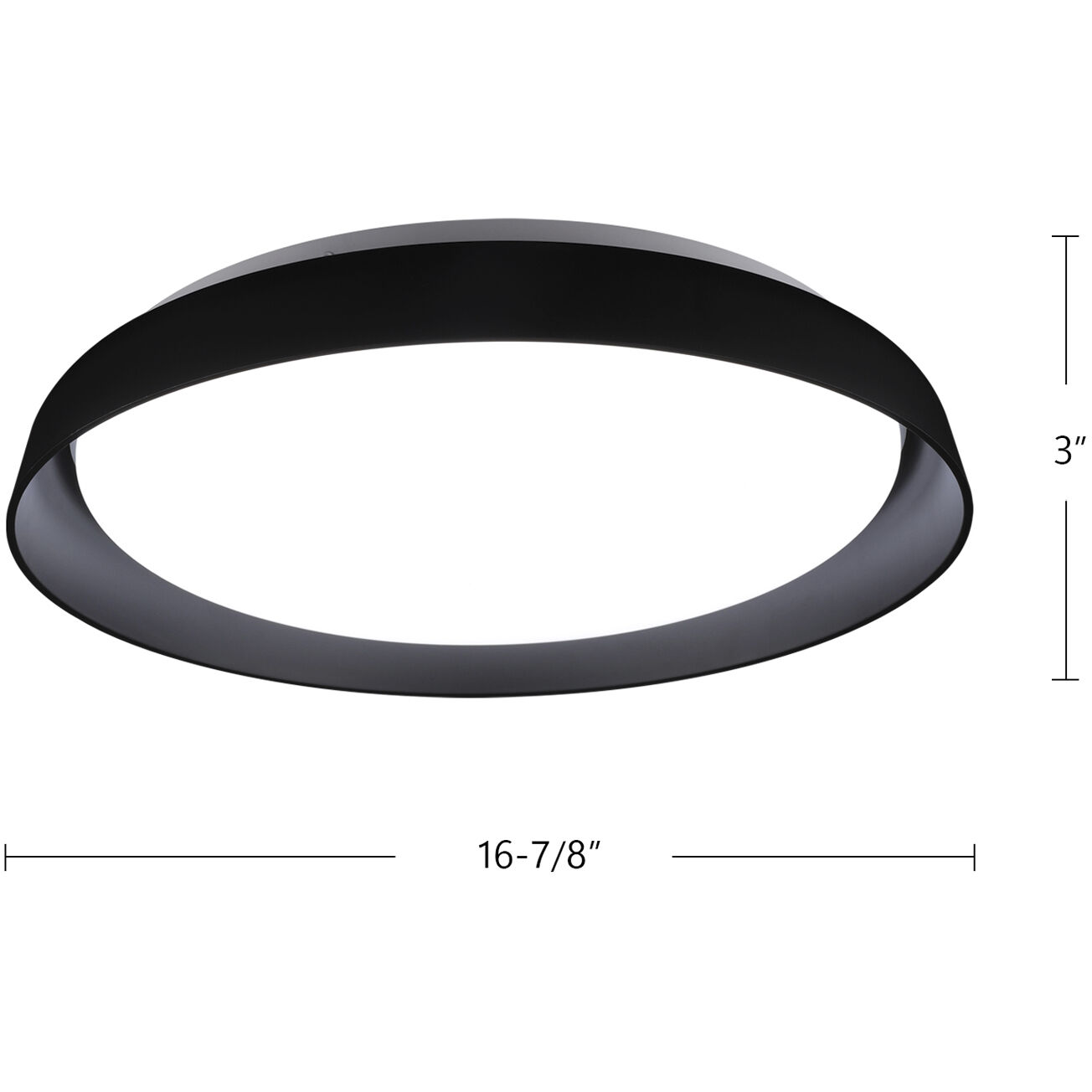 Hampton LED 16.88 inch Clear Flush Mount Ceiling Light