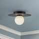 Elixir LED 9.88 inch Black Flush Mount Ceiling Light