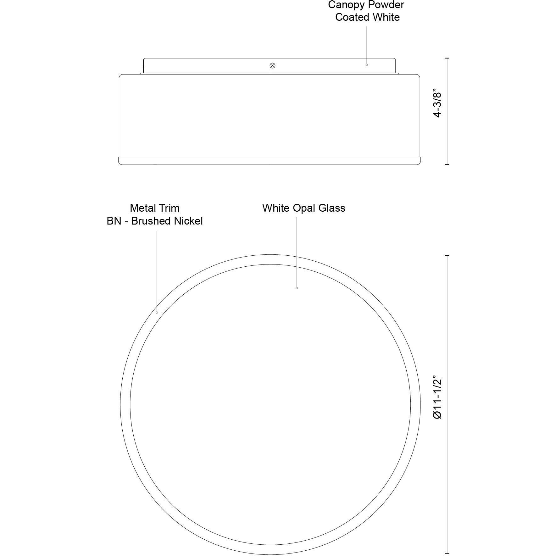 Charlie LED 11.5 inch Black Flush Mount Ceiling Light