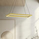 Piazza LED 5.88 inch Brushed Gold Pendant Ceiling Light