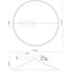 Roda LED 31.5 inch Black Semi-Flush Mount Ceiling Light