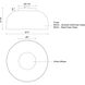 Cedar LED 12 inch Brushed Gold Flush Mount Ceiling Light
