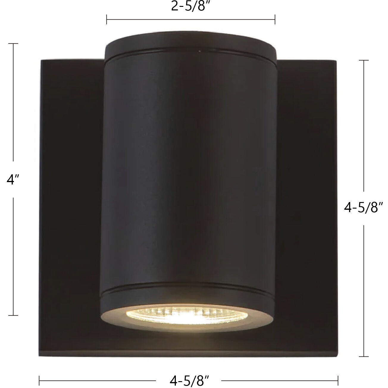 Nordic LED 4.63 inch Black Exterior Wall Light