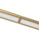 Thread 59.13 inch Brushed Gold Linear Pendant Ceiling Light in Universal Voltage