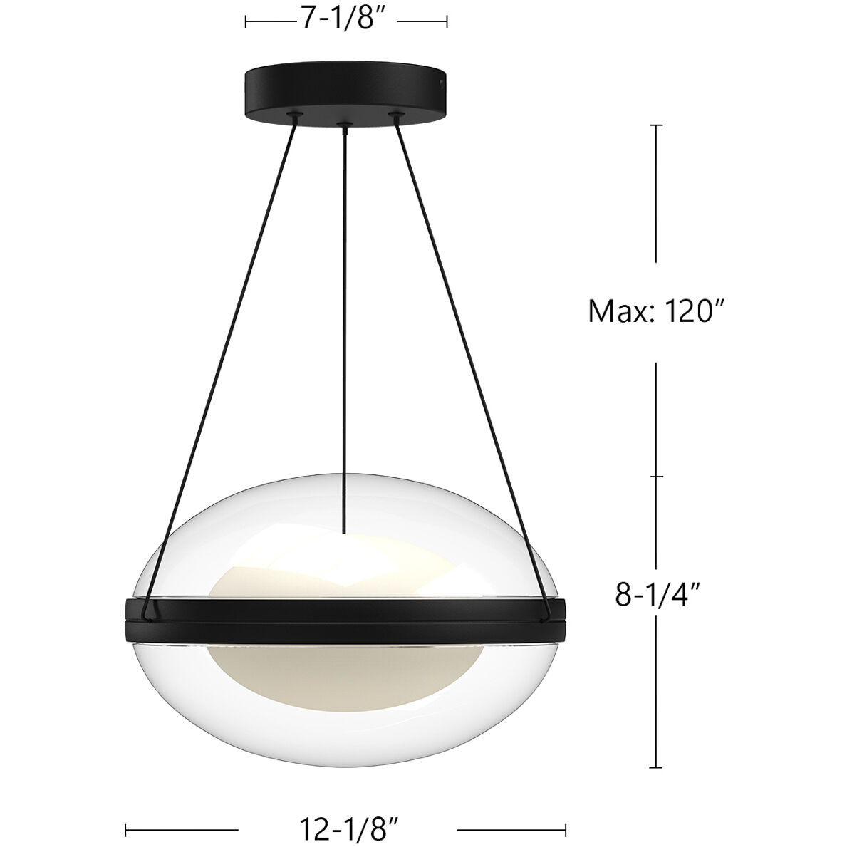 Virgo Pendant Ceiling Light in Brushed Gold