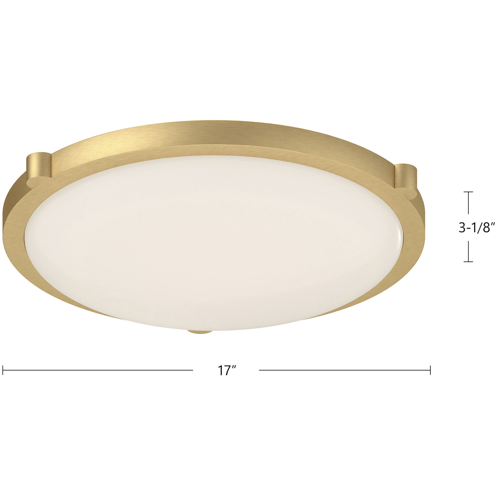Floyd LED 17 inch Brushed Nickel Flush Mount Ceiling Light