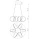 Synergy LED 23.75 inch Antique Brass Chandelier Ceiling Light