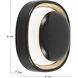 Pebble 8.25 inch Chrome ADA Wall Sconce Wall Light