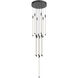Motif LED 12.75 inch Black Multi-Pendant Ceiling Light