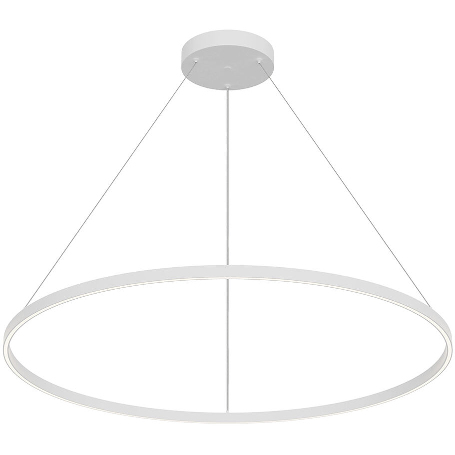 Cerchio LED 47.25 inch White Pendant Ceiling Light