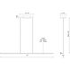 Chute LED 47.25 inch White Linear Pendant Ceiling Light