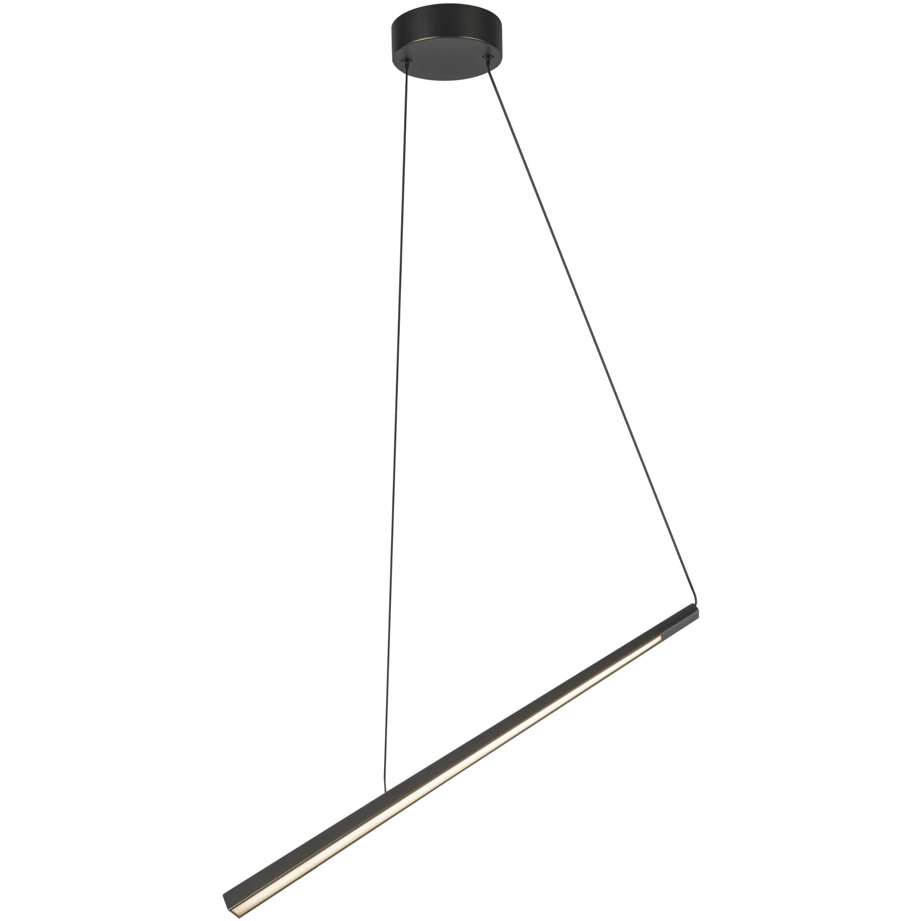 Lex LED 24.13 inch Urban Bronze Linear Pendant Ceiling Light