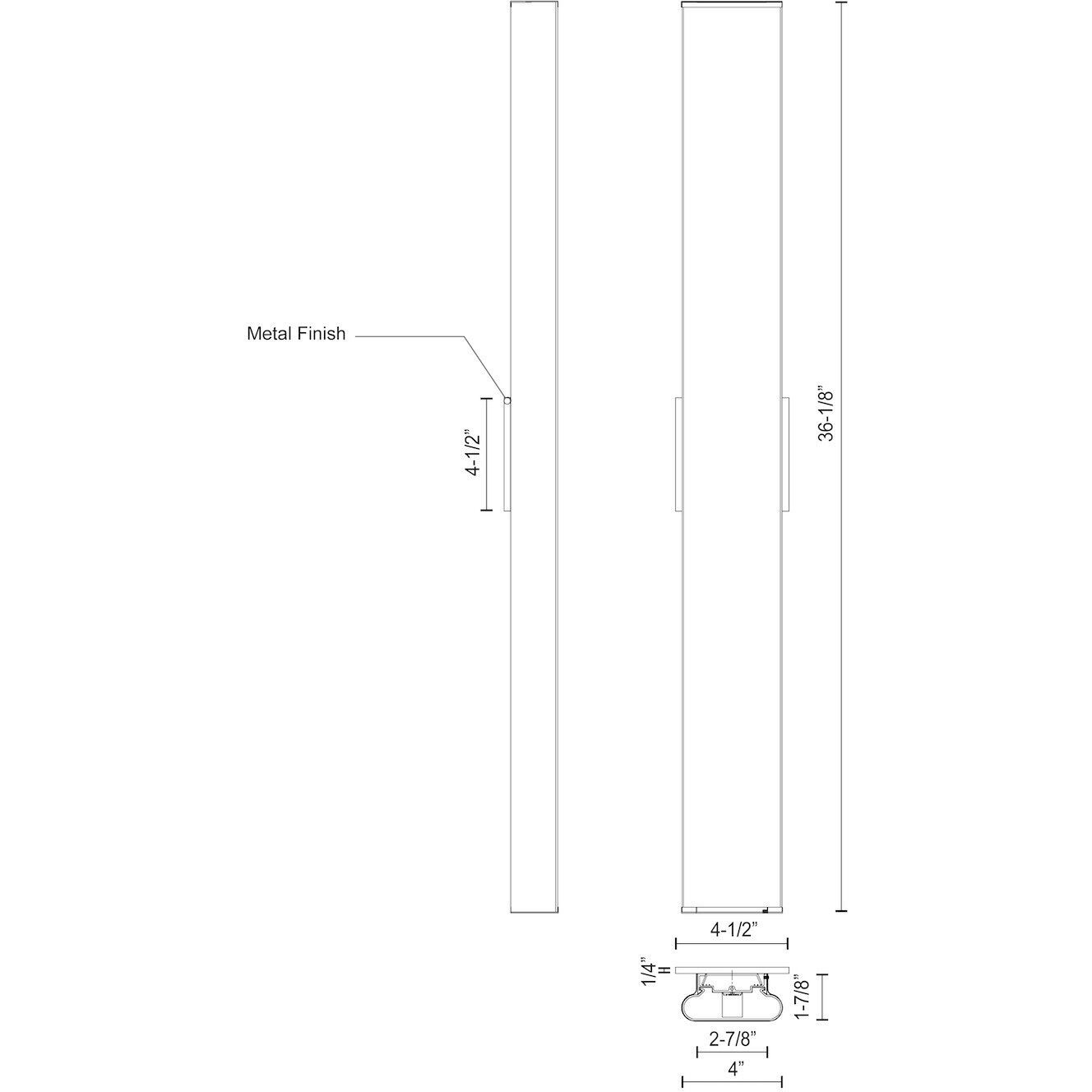 Ferguson Vanity Light Wall Light in Chrome