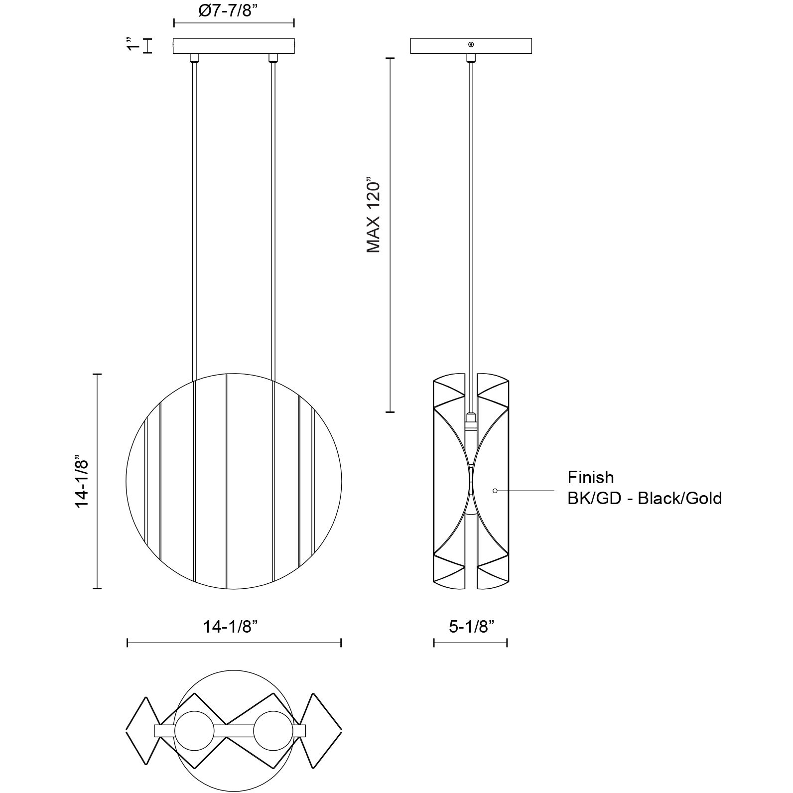 Akira Pendant Ceiling Light