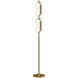 Hilo 63.5 inch 17 watt Brushed Gold Floor Lamp Portable Light